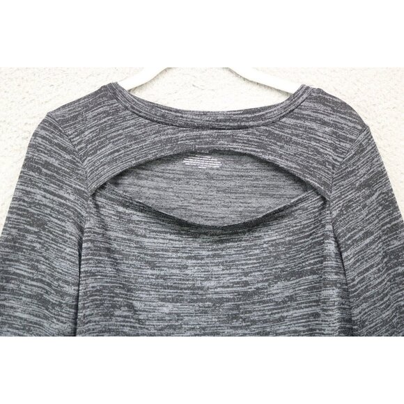 Juicy Couture Long Sleeve Gray Tunic-Size Large-Cut Out - Picture 4 of 8